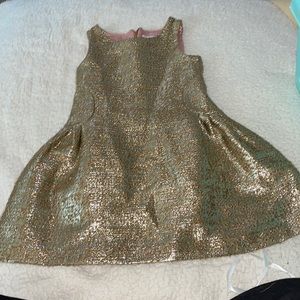 Gold sequin dress